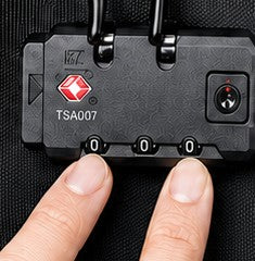 Setting the TSA lock dials to zero